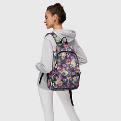 Рюкзак Цветочный пазл, цвет: 3D-принт — фото 2