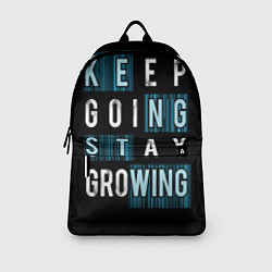 Рюкзак Keep going stay growing, цвет: 3D-принт — фото 2
