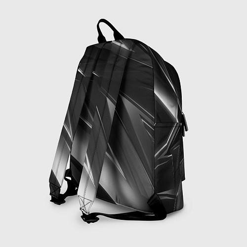 Рюкзак GEOMETRY STRIPES BLACK & WHITE / 3D-принт – фото 2