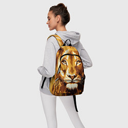Рюкзак Взгляд льва, цвет: 3D-принт — фото 2