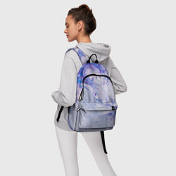 Рюкзак Разводы сиреневой краской, цвет: 3D-принт — фото 2