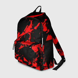 Рюкзак Красный на черном, цвет: 3D-принт