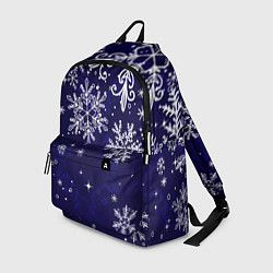 Рюкзак Новогодние снежинки, цвет: 3D-принт