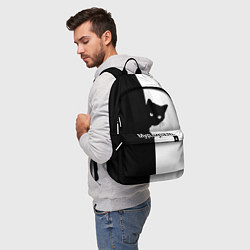 Рюкзак Черный кот, цвет: 3D-принт — фото 2