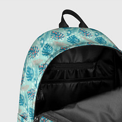 Рюкзак Тропический паттерн, монстера, цвет: 3D-принт — фото 2