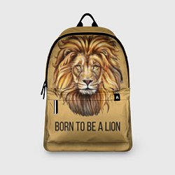 Рюкзак Рождённый быть львом, цвет: 3D-принт — фото 2