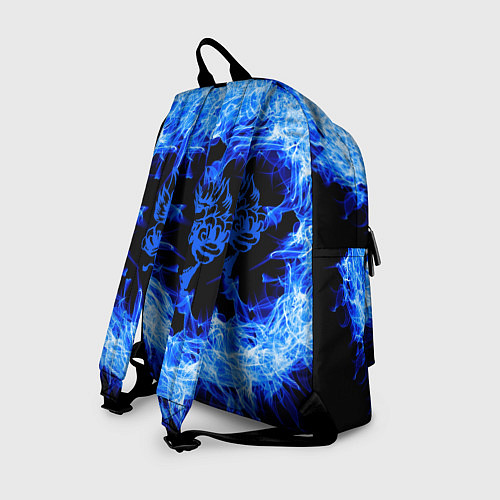 Рюкзак Лев в синем пламени / 3D-принт – фото 2