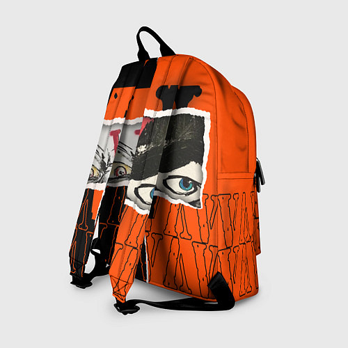 Рюкзак V lone orange dark logo / 3D-принт – фото 2