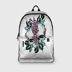 Рюкзак Череп с японскими цветами, цвет: 3D-принт — фото 2