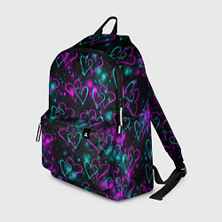 Рюкзак Сердечки, цвет: 3D-принт