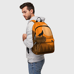 Рюкзак Оранжевый закат, цвет: 3D-принт — фото 2