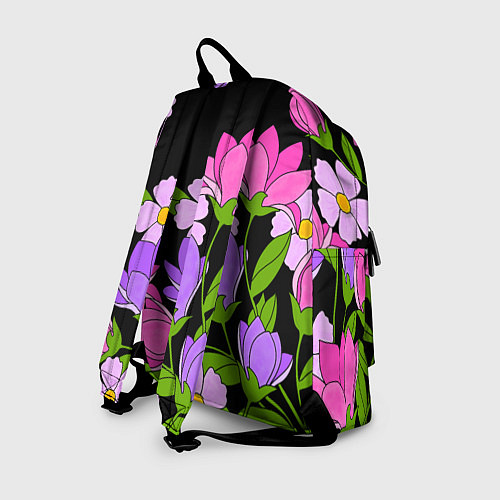 Рюкзак Ночные цветы / 3D-принт – фото 2