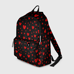 Рюкзак Красные сердца, цвет: 3D-принт