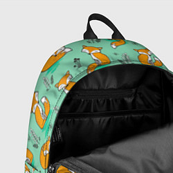 Рюкзак Лиса с Грибами, цвет: 3D-принт — фото 2