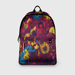 Рюкзак Цветы - шестеренки, цвет: 3D-принт — фото 2