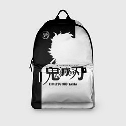 Рюкзак Черно белый силуэт Танджиро, цвет: 3D-принт — фото 2