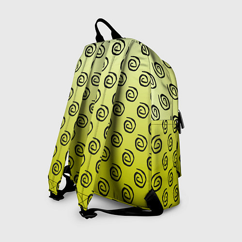 Рюкзак Узор спиральки на желтом фоне / 3D-принт – фото 2