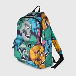 Рюкзак Черепа разноцветные, цвет: 3D-принт