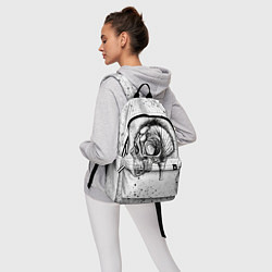 Рюкзак Череп Зверь и Брызги, цвет: 3D-принт — фото 2