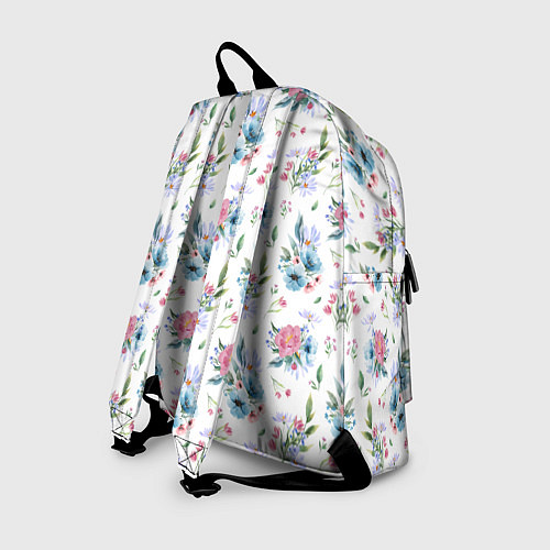 Рюкзак Весенние акварельные цветы / 3D-принт – фото 2