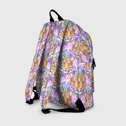 Рюкзак Тигр в цветах / 3D-принт – фото 2