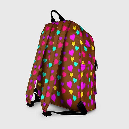 Рюкзак Сердечки разноцветные / 3D-принт – фото 2