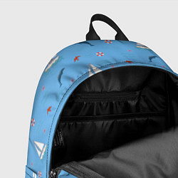 Рюкзак Море, дельфины, парусник, цвет: 3D-принт — фото 2