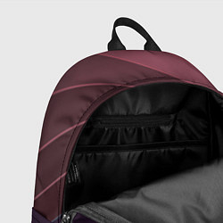 Рюкзак Коричнево-фиолетовый узор, цвет: 3D-принт — фото 2