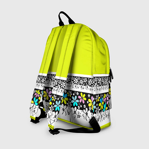 Рюкзак Яркий цветочный узор / 3D-принт – фото 2
