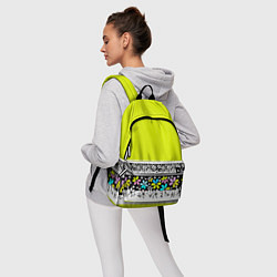 Рюкзак Яркий цветочный узор, цвет: 3D-принт — фото 2