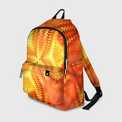 Рюкзак Желто-оранжевая абстракция, цвет: 3D-принт
