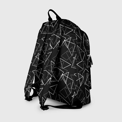 Рюкзак Черно-белый геометрический / 3D-принт – фото 2