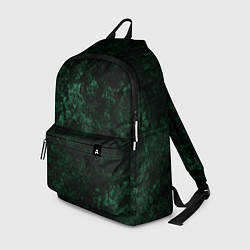 Рюкзак Темно-зеленый мраморный узор, цвет: 3D-принт