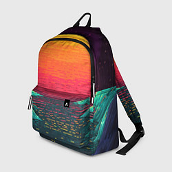 Рюкзак Пиксельный закат, цвет: 3D-принт