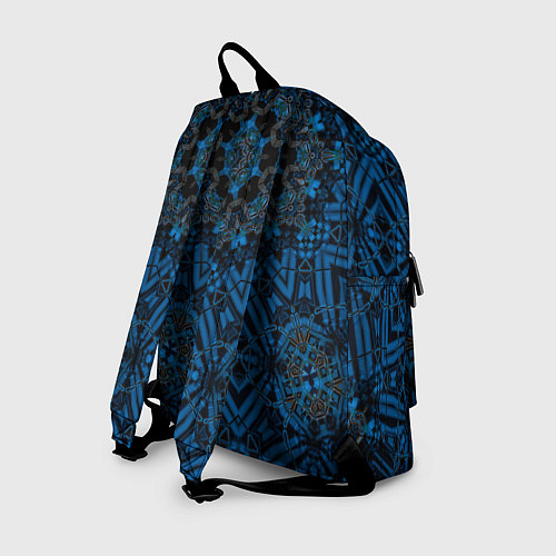 Рюкзак Черно-синяя мандала / 3D-принт – фото 2
