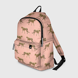Рюкзак Гепарды на розовом, цвет: 3D-принт