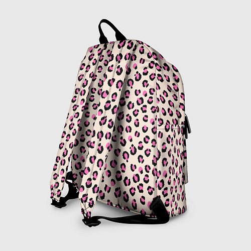 Рюкзак Леопардовый принт розовый / 3D-принт – фото 2