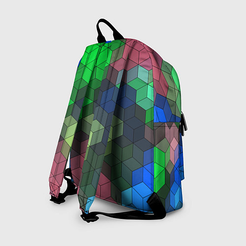 Рюкзак Разноцветный геометрический уз / 3D-принт – фото 2