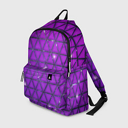 Рюкзак Фиолетовые треугольники, цвет: 3D-принт