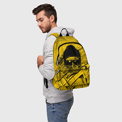 Рюкзак Череп Хипстер Гранж Брызги, цвет: 3D-принт — фото 2