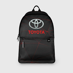 Рюкзак Toyota Тонкие линии неона, цвет: 3D-принт — фото 2
