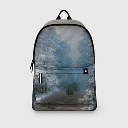 Рюкзак Зимний пейзаж картина маслом, цвет: 3D-принт — фото 2