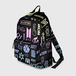 Рюкзак K-pop лого исполнителей, цвет: 3D-принт
