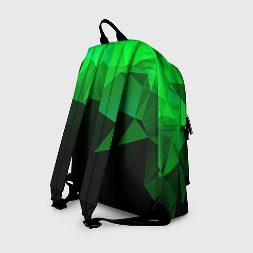 Рюкзак Изумрудный Зеленый Геометрия / 3D-принт – фото 2