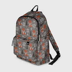 Рюкзак Вязанные лисички, цвет: 3D-принт