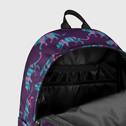Рюкзак Тигры фейковый Glitch эффект, цвет: 3D-принт — фото 2
