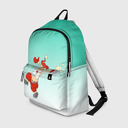 Рюкзак Веселый празднующий дед Мороз, цвет: 3D-принт