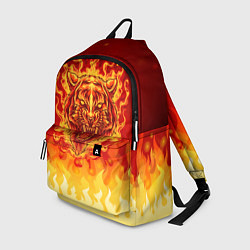 Рюкзак Огненный тигр в пламени, цвет: 3D-принт