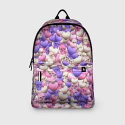 Рюкзак Сердечки-черепушки, цвет: 3D-принт — фото 2