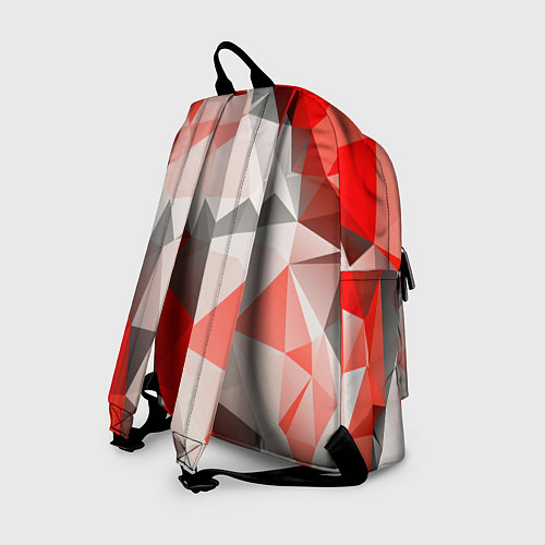 Рюкзак Красно-серая геометрия / 3D-принт – фото 2